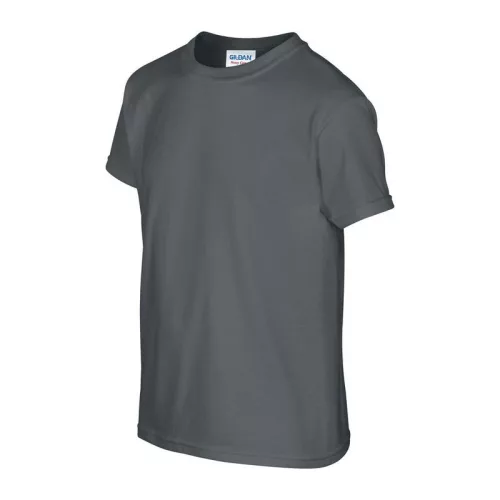 HEAVY COTTON YOUTH T-SHIRT (S, Charcoal)