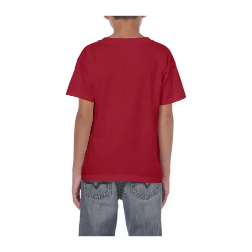 HEAVY COTTON YOUTH T-SHIRT (S, Cardinal Red)