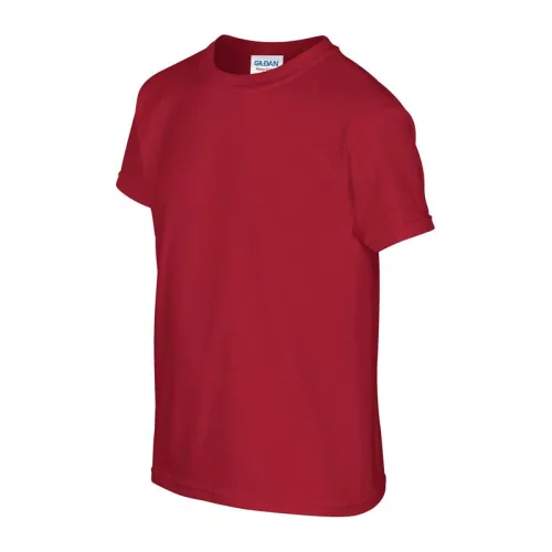 HEAVY COTTON YOUTH T-SHIRT (S, Cardinal Red)