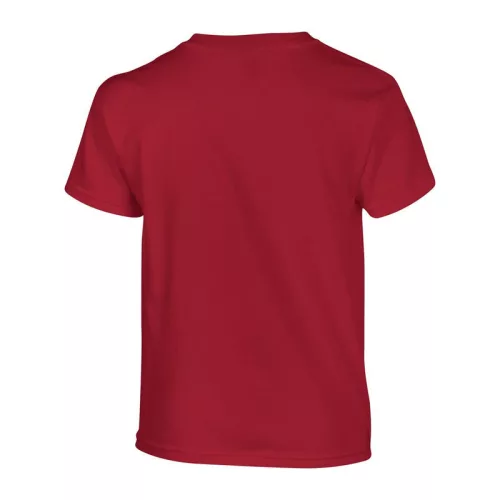 HEAVY COTTON YOUTH T-SHIRT (S, Cardinal Red)