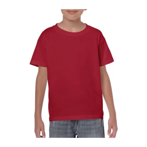 HEAVY COTTON YOUTH T-SHIRT (XS, Cardinal Red)