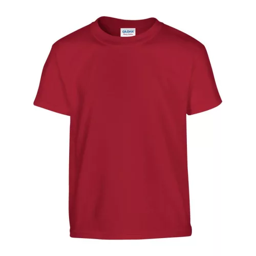 HEAVY COTTON YOUTH T-SHIRT (XS, Cardinal Red)