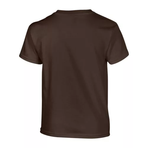 HEAVY COTTON YOUTH T-SHIRT (M, Dark Chocolate)