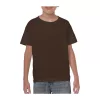 HEAVY COTTON YOUTH T-SHIRT (S, Dark Chocolate)