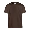 HEAVY COTTON YOUTH T-SHIRT (S, Dark Chocolate)