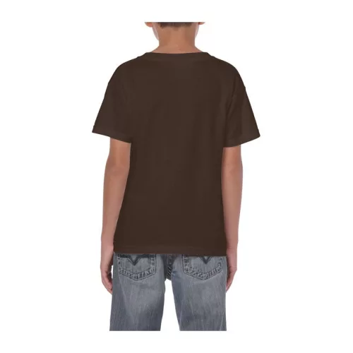 HEAVY COTTON YOUTH T-SHIRT (XS, Dark Chocolate)