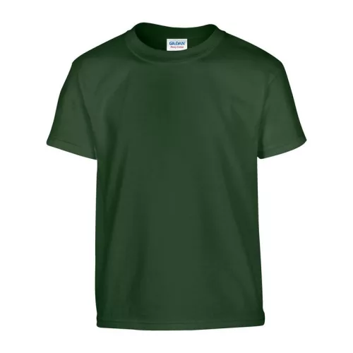 HEAVY COTTON YOUTH T-SHIRT (XL, Forest Green)