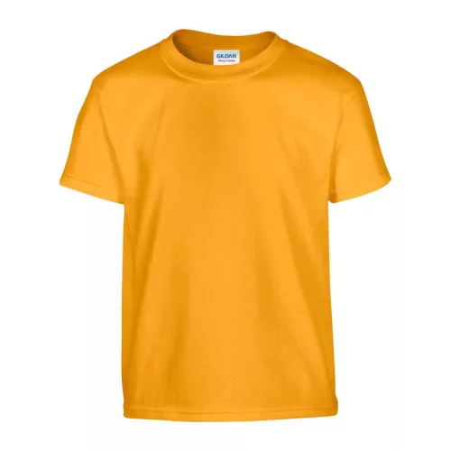 HEAVY COTTON YOUTH T-SHIRT (XS, Gold)