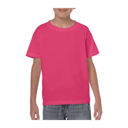 HEAVY COTTON YOUTH T-SHIRT (M, Heliconia)