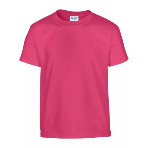 HEAVY COTTON YOUTH T-SHIRT (XS, Heliconia)