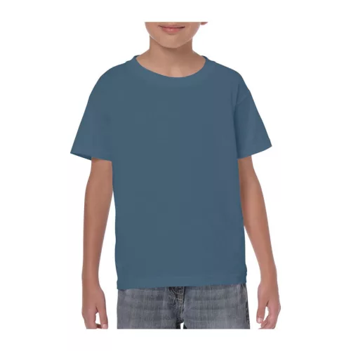 HEAVY COTTON YOUTH T-SHIRT (S, Indigo Blue)