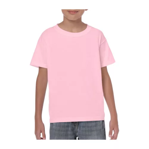 HEAVY COTTON YOUTH T-SHIRT (S, Light Pink)