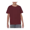 HEAVY COTTON YOUTH T-SHIRT (XS, Maroon)