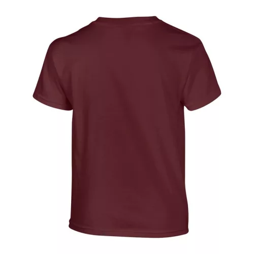 HEAVY COTTON YOUTH T-SHIRT (XS, Maroon)