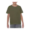 HEAVY COTTON YOUTH T-SHIRT (M, Military Green)