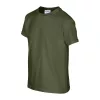 HEAVY COTTON YOUTH T-SHIRT (XL, Military Green)