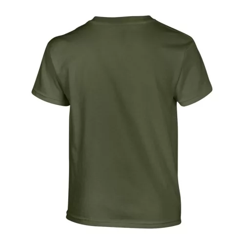 HEAVY COTTON YOUTH T-SHIRT (XS, Military Green)