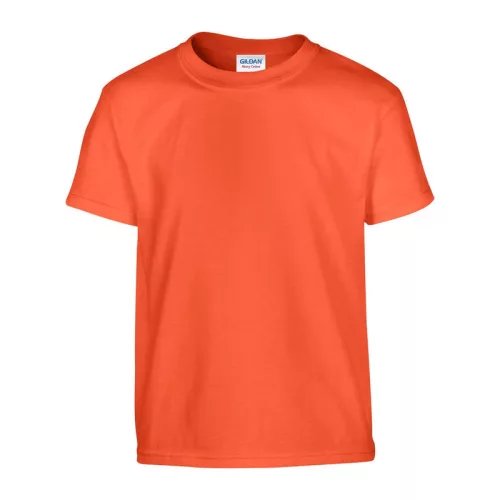 HEAVY COTTON YOUTH T-SHIRT (M, Orange)