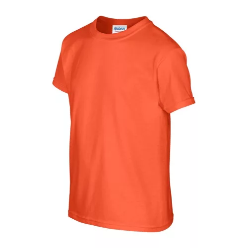 HEAVY COTTON YOUTH T-SHIRT (XS, Orange)