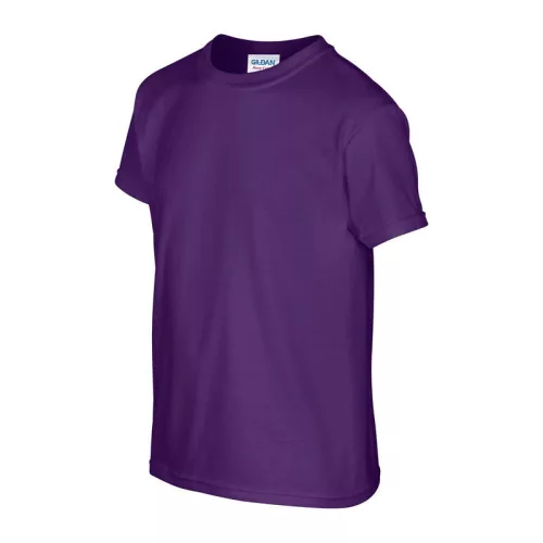 HEAVY COTTON YOUTH T-SHIRT (XS, Purple)