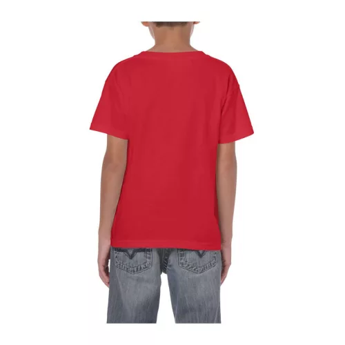HEAVY COTTON YOUTH T-SHIRT (M, Red)