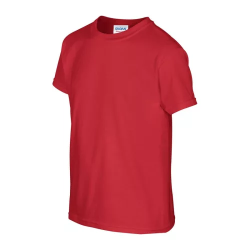HEAVY COTTON YOUTH T-SHIRT (M, Red)
