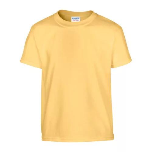 HEAVY COTTON YOUTH T-SHIRT (S, Yellow Haze)