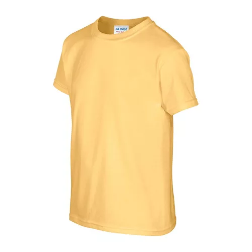 HEAVY COTTON YOUTH T-SHIRT (S, Yellow Haze)