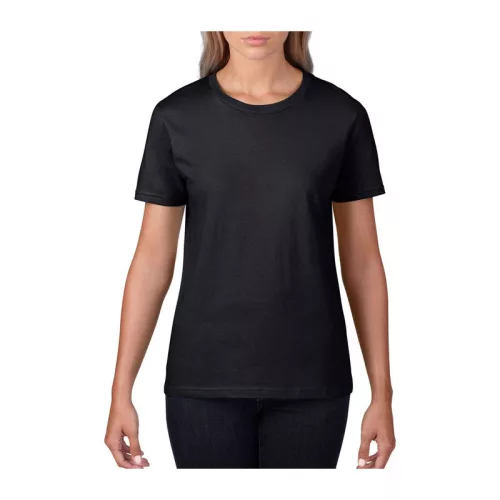 PREMIUM COTTON® NŐI PÓLÓ (M, Black)