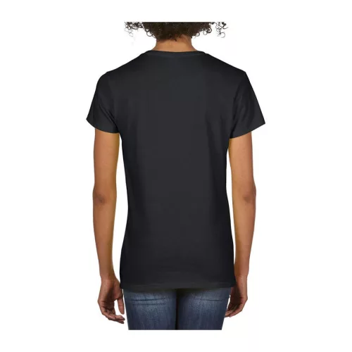 PREMIUM COTTON®NŐI V-NYAKÚ PÓLÓ (2XL, Black)
