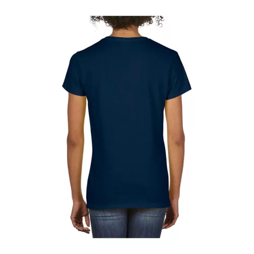 PREMIUM COTTON®NŐI V-NYAKÚ PÓLÓ (L, Navy)
