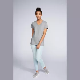 PREMIUM COTTON®NŐI V-NYAKÚ PÓLÓ (S, Rs Sport Grey)