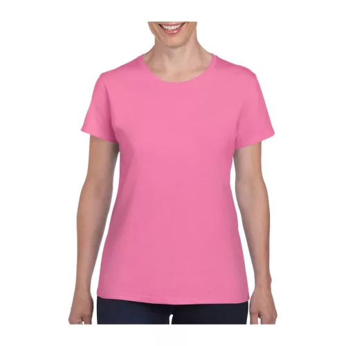 HEAVY COTTON LADIES T-SHIRT (L, Azalea)