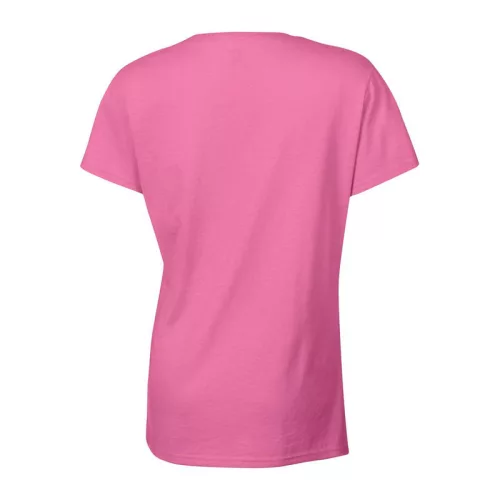 HEAVY COTTON LADIES T-SHIRT (L, Azalea)