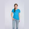 HEAVY COTTON LADIES T-SHIRT (M, Azalea)