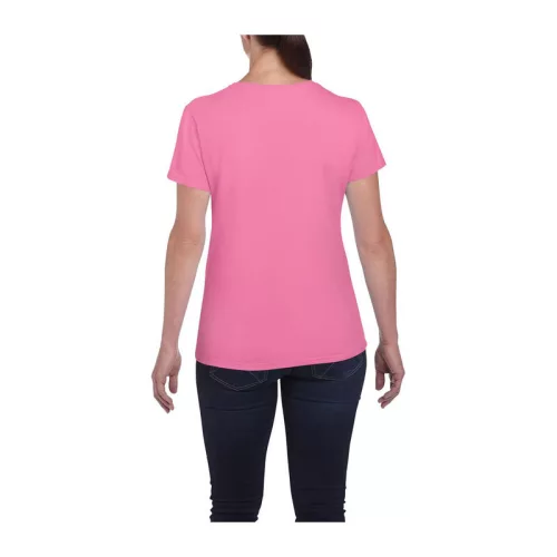 HEAVY COTTON LADIES T-SHIRT (M, Azalea)
