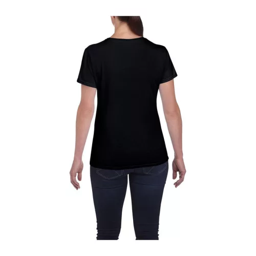 HEAVY COTTON LADIES T-SHIRT (2XL, Black)