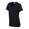 HEAVY COTTON LADIES T-SHIRT (2XL, Black)