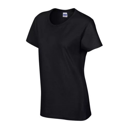 HEAVY COTTON LADIES T-SHIRT (2XL, Black)