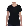 HEAVY COTTON LADIES T-SHIRT (L, Black)