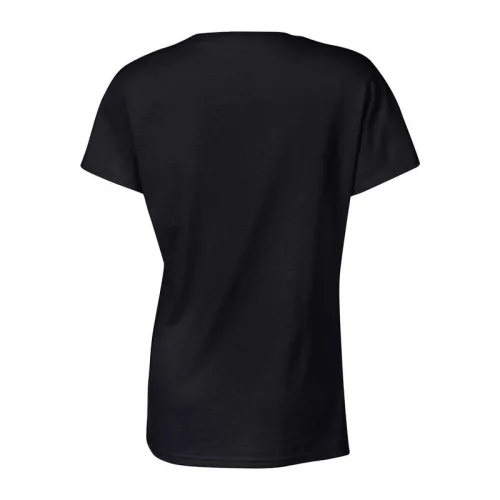 HEAVY COTTON LADIES T-SHIRT (M, Black)