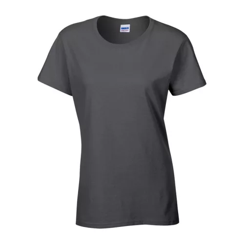 HEAVY COTTON LADIES T-SHIRT (M, Dark Heather)