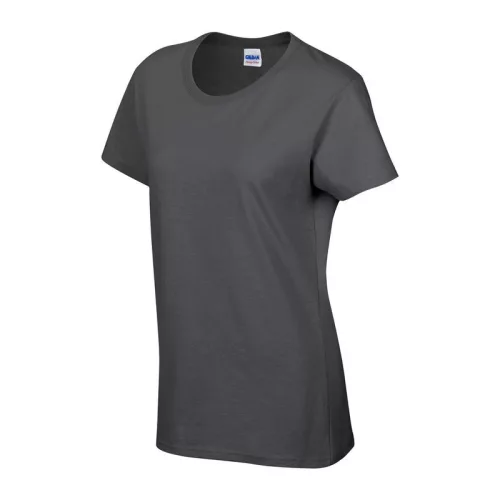 HEAVY COTTON LADIES T-SHIRT (M, Dark Heather)