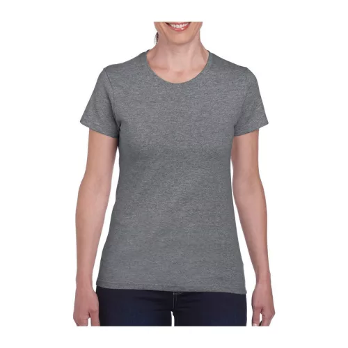 HEAVY COTTON LADIES T-SHIRT (S, Graphite Heather)
