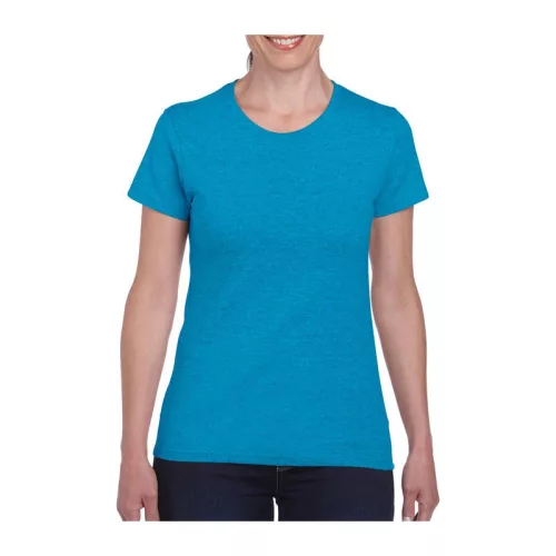 HEAVY COTTON LADIES T-SHIRT (2XL, Heather Sapphire)