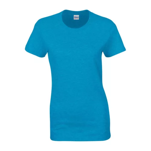 HEAVY COTTON LADIES T-SHIRT (2XL, Heather Sapphire)