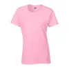 HEAVY COTTON LADIES T-SHIRT (M, Light Pink)