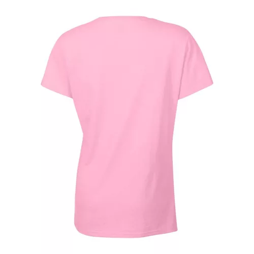 HEAVY COTTON LADIES T-SHIRT (M, Light Pink)