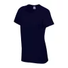 HEAVY COTTON LADIES T-SHIRT (M, Navy)
