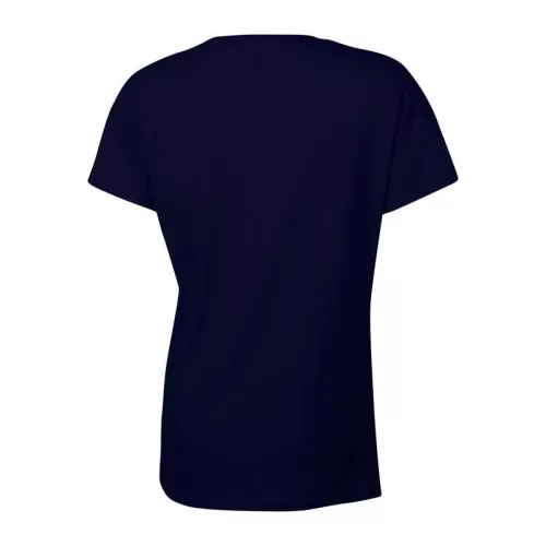 HEAVY COTTON LADIES T-SHIRT (S, Navy)